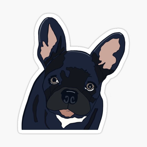 Vista previa del artículo con la obra «Lulu, el Bulldog Francés», diseñado y vendido por Quick Brown Fox Canada.