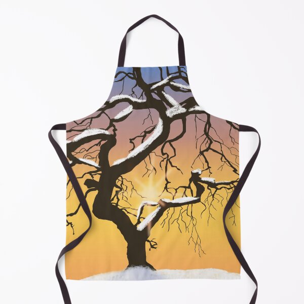 Item preview, Winter Tree Silhouette at Sunset with Snow Highlights designed and sold by Artistic Touch.