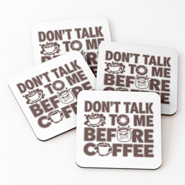 Item preview, Pre-Coffee Silence designed and sold by Furbulous Faces.