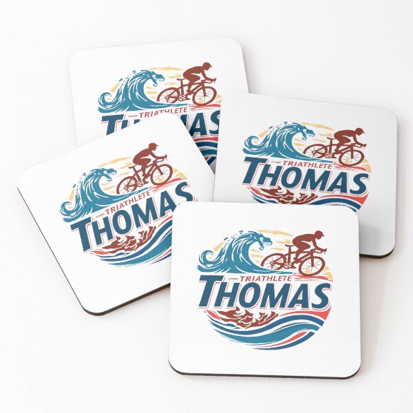 Artikelvorschau, Dynamischer Triathlet Thomas - Schwimmen, Radfahren, Laufen entworfen und verkauft von Triathlongram.