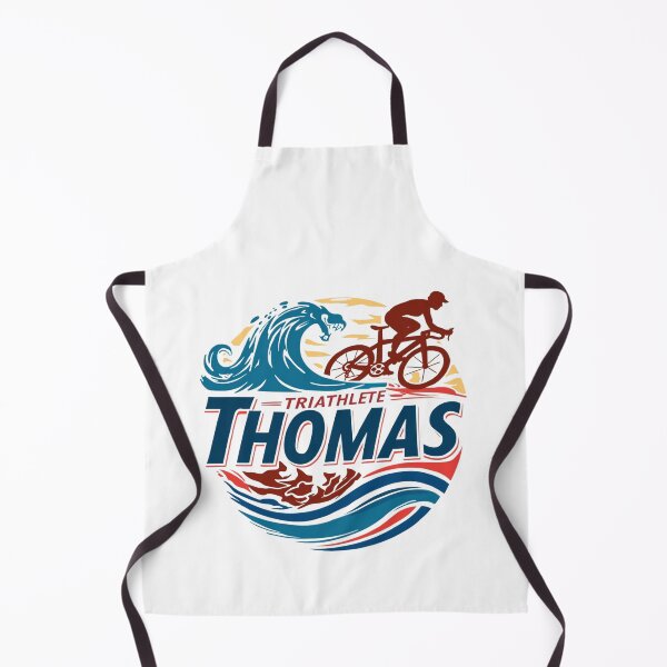 Artikelvorschau, Dynamischer Triathlet Thomas - Schwimmen, Radfahren, Laufen entworfen und verkauft von Triathlongram.