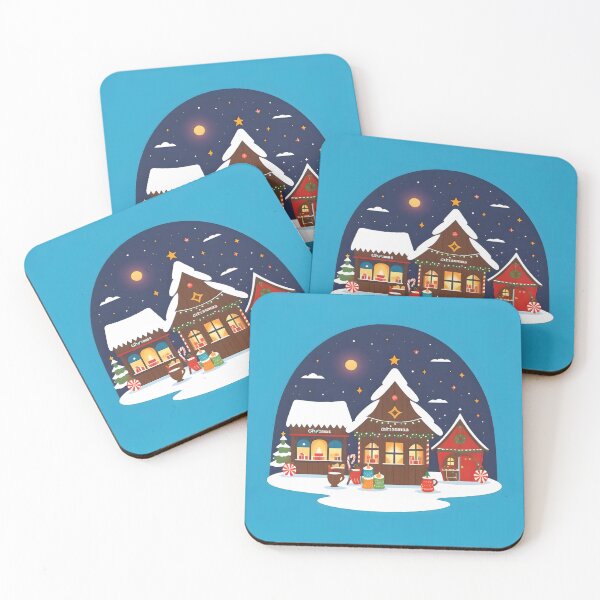 Item preview, Snowy and festive Christmas village designed and sold by Fab-Haven.