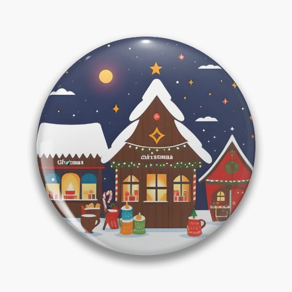 Item preview, Snowy and festive Christmas village designed and sold by Fab-Haven.