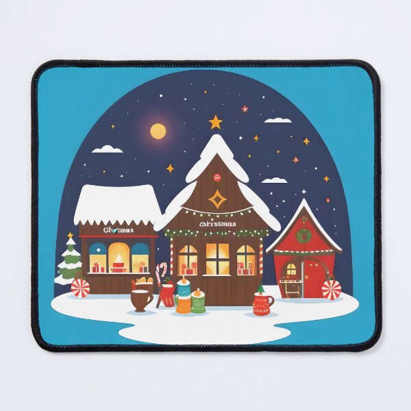 Item preview, Snowy and festive Christmas village designed and sold by Fab-Haven.