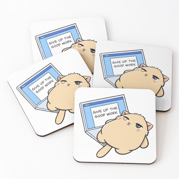 Item preview, Give up the good work || 404 the cat || Relatable || Cute || Funny designed and sold by eundraws.