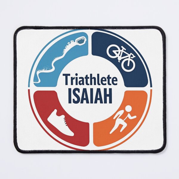 Item preview, Dynamic Triathlete Isaiah - Swim, Bike, Run designed and sold by Triathlongram.
