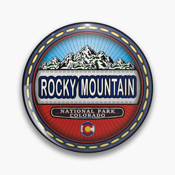 Item preview, Rocky Mountain National Park stitching effect emblem designed and sold by studioss76.