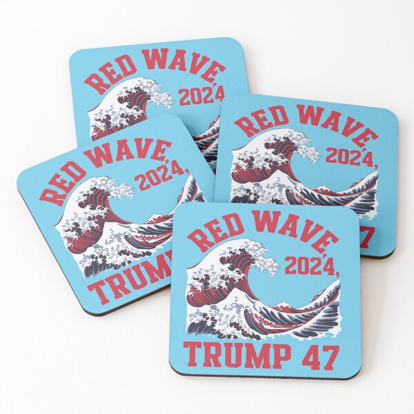 Item preview, Red wave 2024, trump 47, trump wins nov 5th 2024 designed and sold by Stephani Analah.