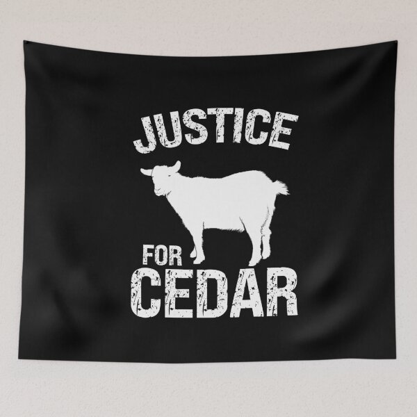 Item preview, Justice For Cedar The Goat Animal Lover designed and sold by SharpThreadZ.