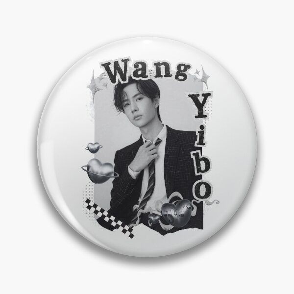 Item preview, Wang Yibo C-Drama Actor Black and White Collage Design designed and sold by AJUNICE STUDIO.