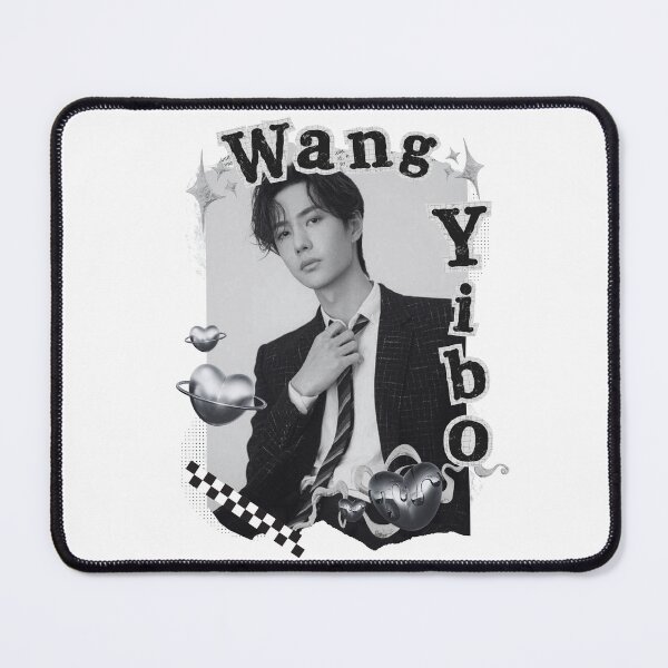Item preview, Wang Yibo C-Drama Actor Black and White Collage Design designed and sold by AJUNICE STUDIO.