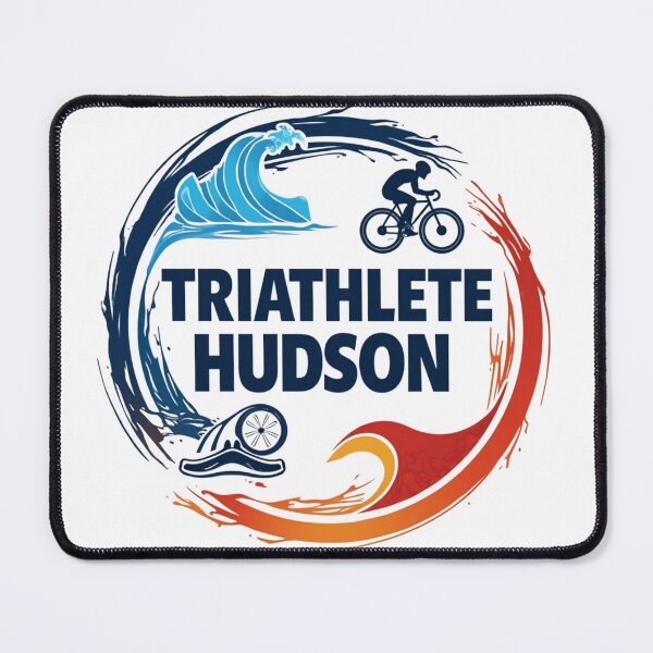 Item preview, Dynamic Triathlete Hudson - Swim, Bike, Run designed and sold by Triathlongram.