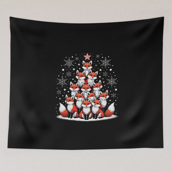 Item preview, Fox Christmas Tree Fox Xmas Tree Women & Boys designed and sold by love3617.