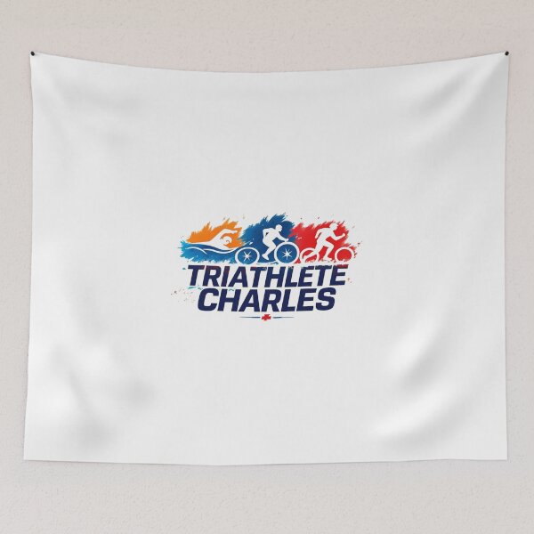 Item preview, Dynamic Triathlete Charles - Swim, Bike, Run designed and sold by Triathlongram.
