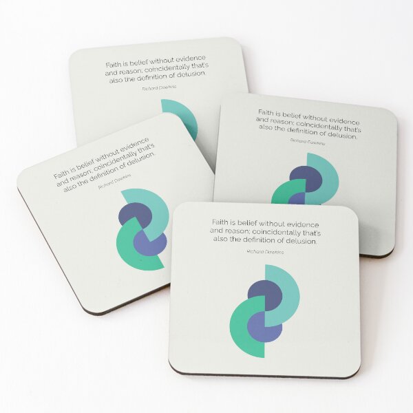 Item preview, Richard Dawkins New Atheism Quote Geometric Art designed and sold by kakarikihill.