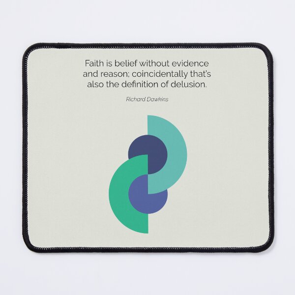 Item preview, Richard Dawkins New Atheism Quote Geometric Art designed and sold by kakarikihill.