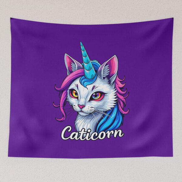 Item preview, The Fantasy Caticorn Cute Cat Unicorn designed and sold by TheArtOfPat.