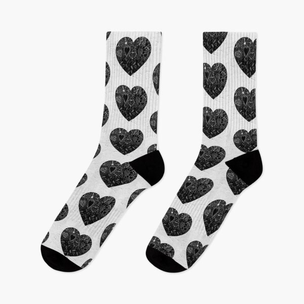 Item preview, A Full Heart Black And White Flowers Art designed and sold by Sharon Cummings Art.