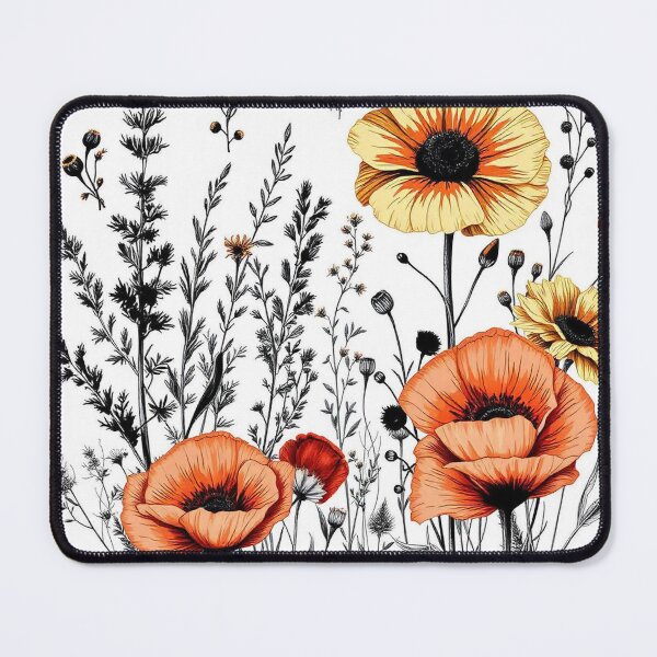 Item preview, "Botanical Bliss: Hand-Drawn Wild Plant & Flower Seamless Pattern" designed and sold by hjian8219.