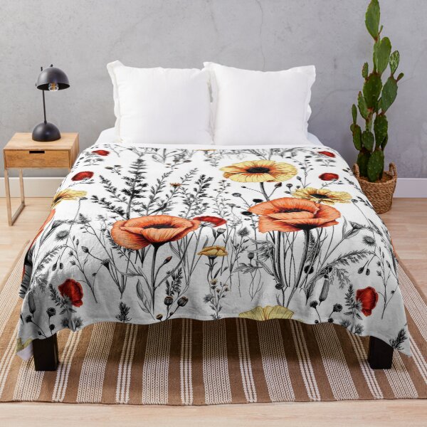 Item preview, "Botanical Bliss: Hand-Drawn Wild Plant & Flower Seamless Pattern" designed and sold by hjian8219.