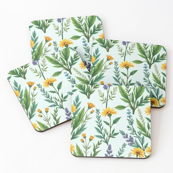 Item preview, "Botanical Bliss: Hand-Drawn Wild Plant & Flower Seamless Pattern" designed and sold by hjian8219.