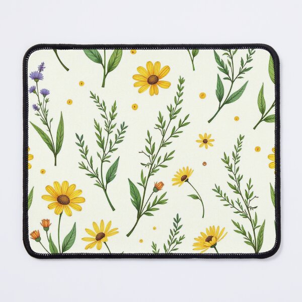 Item preview, "Botanical Bliss: Hand-Drawn Wild Plant & Flower Seamless Pattern" designed and sold by hjian8219.