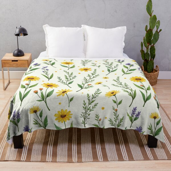Item preview, "Botanical Bliss: Hand-Drawn Wild Plant & Flower Seamless Pattern" designed and sold by hjian8219.