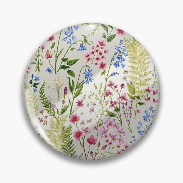 Item preview, "Botanical Bliss: Hand-Drawn Wild Plant & Flower Seamless Pattern" designed and sold by hjian8219.