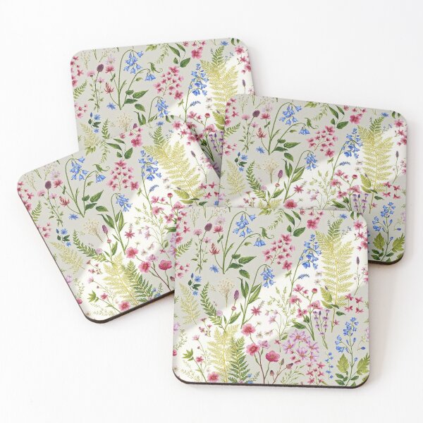 Item preview, "Botanical Bliss: Hand-Drawn Wild Plant & Flower Seamless Pattern" designed and sold by hjian8219.