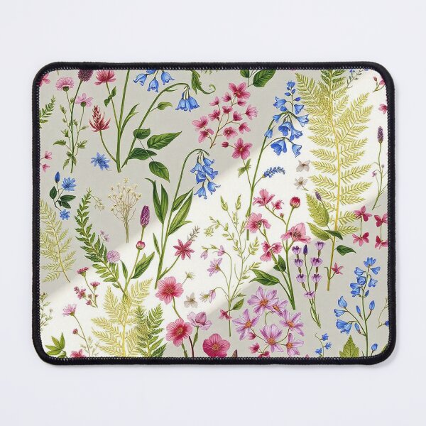 Item preview, "Botanical Bliss: Hand-Drawn Wild Plant & Flower Seamless Pattern" designed and sold by hjian8219.