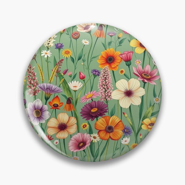 Item preview, "Botanical Bliss: Hand-Drawn Wild Plant & Flower Seamless Pattern" designed and sold by hjian8219.