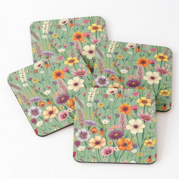 Item preview, "Botanical Bliss: Hand-Drawn Wild Plant & Flower Seamless Pattern" designed and sold by hjian8219.