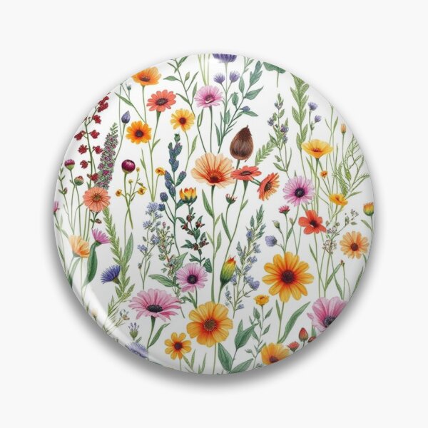 Item preview, "Botanical Bliss: Hand-Drawn Wild Plant & Flower Seamless Pattern" designed and sold by hjian8219.