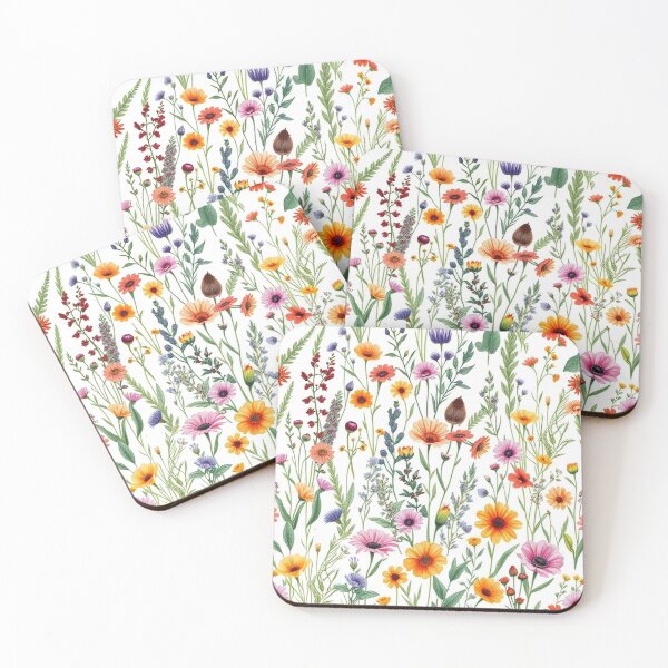 Item preview, "Botanical Bliss: Hand-Drawn Wild Plant & Flower Seamless Pattern" designed and sold by hjian8219.
