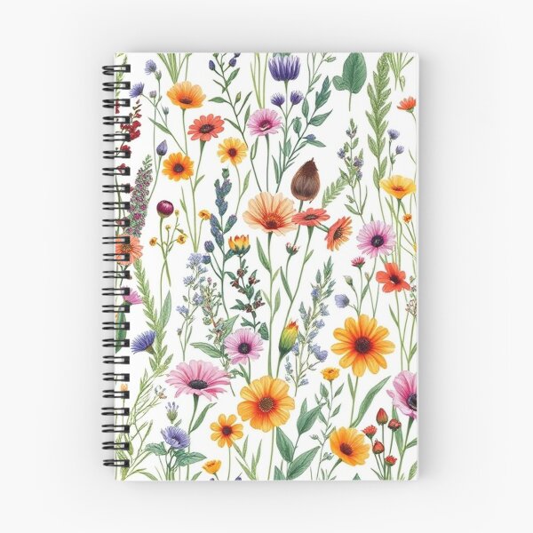 Item preview, "Botanical Bliss: Hand-Drawn Wild Plant & Flower Seamless Pattern" designed and sold by hjian8219.