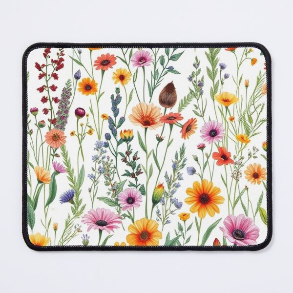 Item preview, "Botanical Bliss: Hand-Drawn Wild Plant & Flower Seamless Pattern" designed and sold by hjian8219.