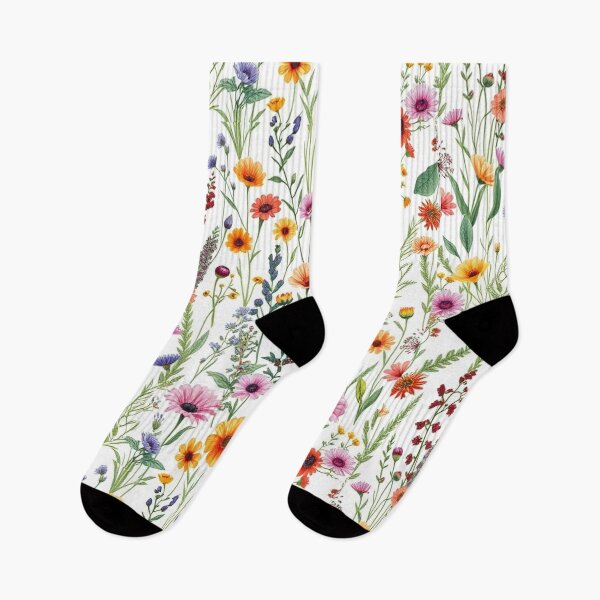 Item preview, "Botanical Bliss: Hand-Drawn Wild Plant & Flower Seamless Pattern" designed and sold by hjian8219.