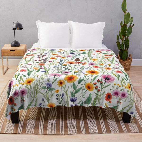 Item preview, "Botanical Bliss: Hand-Drawn Wild Plant & Flower Seamless Pattern" designed and sold by hjian8219.