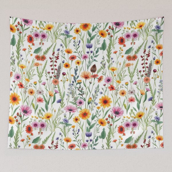 Item preview, "Botanical Bliss: Hand-Drawn Wild Plant & Flower Seamless Pattern" designed and sold by hjian8219.