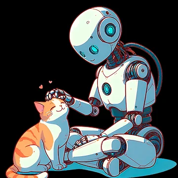 Artwork thumbnail, Cat + Robot by Rudynhu