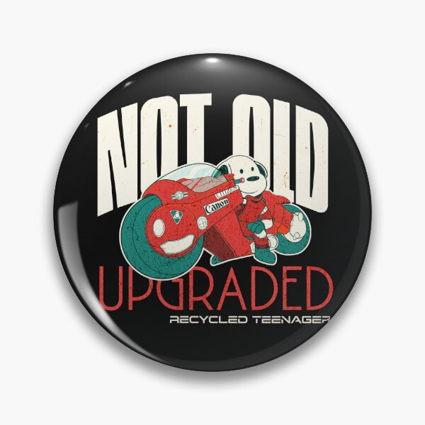 Item preview, Not Old, Upgraded Recycled Teenager - Funny Retro Biker Design designed and sold by JacontaII.