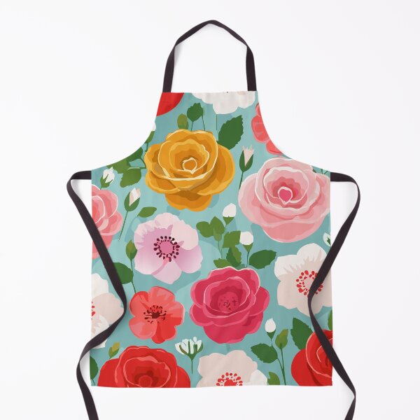 Item preview, Red and White Roses and Poppies Colorful Summer Background designed and sold by colorleafz.