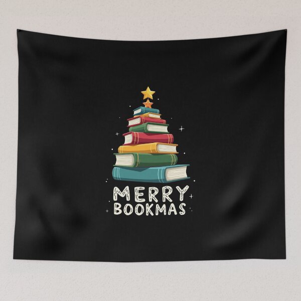 Item preview, Merry Bookmas - Holiday Cheer for Book Lovers designed and sold by HandicraftArt.