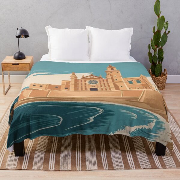 Item preview, Cadiz Vintage Travel Poster designed and sold by TravelerRat.