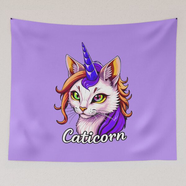 Item preview, The Fantasy Caticorn Cute Cat Unicorn designed and sold by TheArtOfPat.