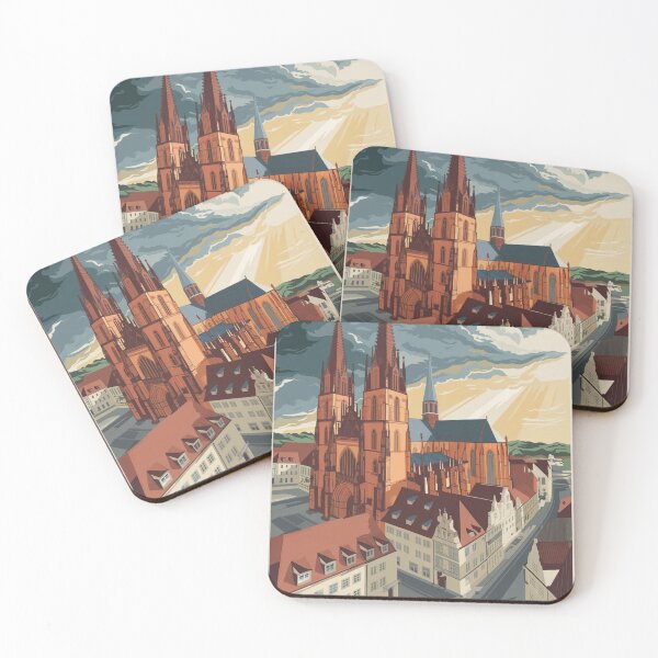Item preview, Mainz Vintage Travel Poster designed and sold by TravelerRat.