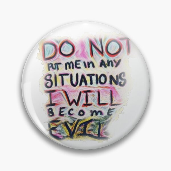 Item preview, I Will Become Evil Word Art designed and sold by feardeargcrafts.