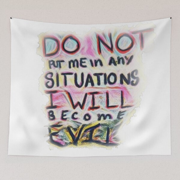 Item preview, I Will Become Evil Word Art designed and sold by feardeargcrafts.