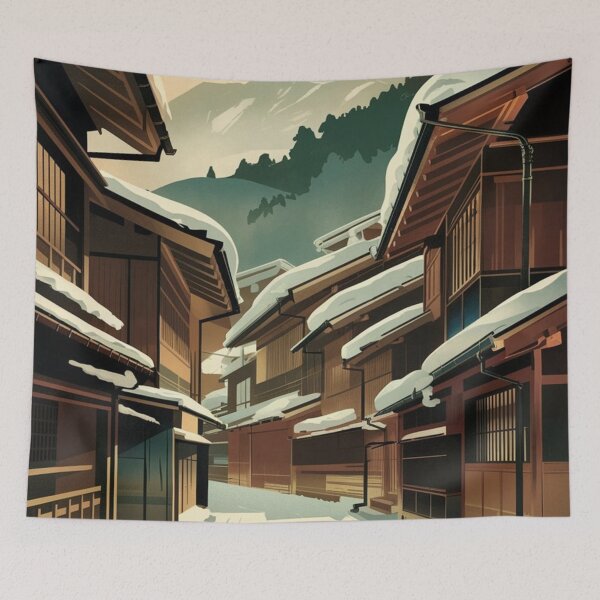 Item preview, Takayama Vintage Travel Poster designed and sold by TravelerRat.