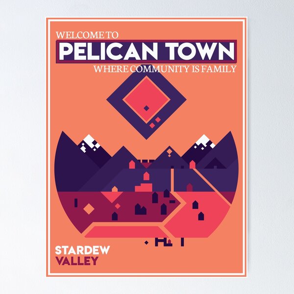 Item preview, Welcome to Pelican Town - Stardew Valley designed and sold by Tyrionical.